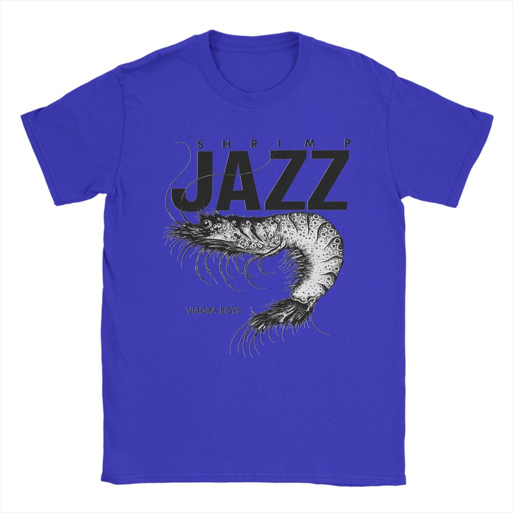 T-shirt Harajuku Estate Rara Viagra Boys Band Sgap Un Gamberetto Jazz Hip Hop T-shirt Cotone Vendita Calda Top a Manica Corta
