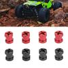 4PCS RC Wheel Hex Spacers 12mm Dia 15mm Length Hex Hub Extenssion with Metal Locking Lug Nut and Loc