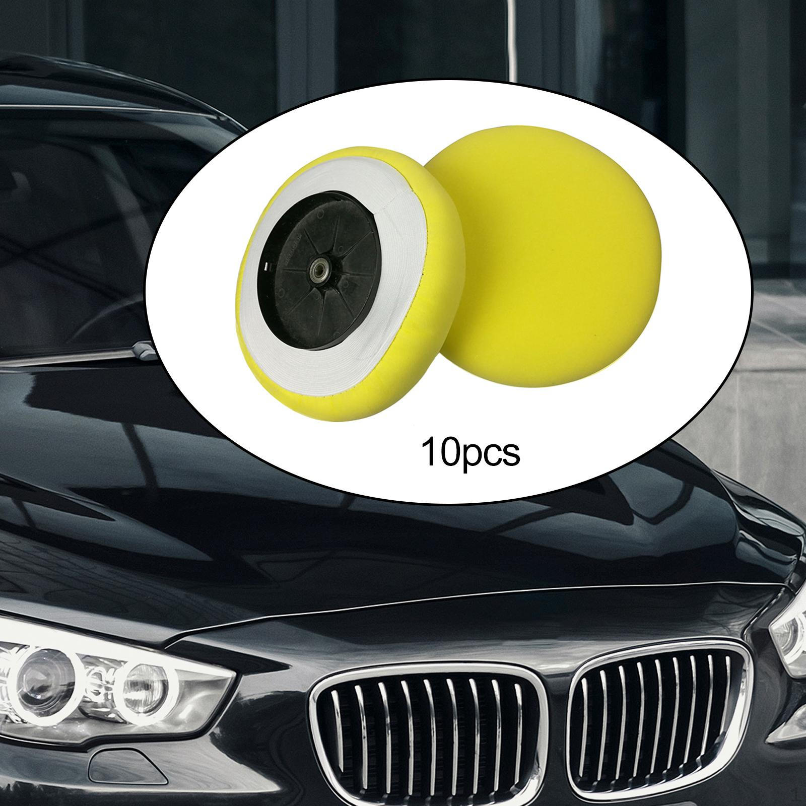 

10 Pieces Polishing Bonnet Buffing Pad Covers Maintenance Tools Automotive Supplies Replace Sponge Diameter 20cm
