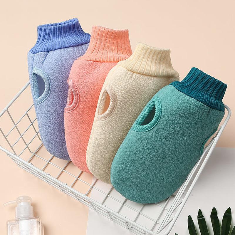 1PC Towel SPA Solid Color Peeling Exfoliating For Shower Cleaning Body Brush Body Massage Body Scrubber Glove Scrub Mitt Rub