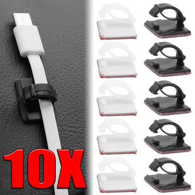 10 stücke Kabel Clips Für Auto Dash Kamera Dashboard Kabel Clip Organizer Auto Telefon Ladegerät Kabel Halter Manager USB Linie Verschluss