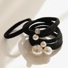 J.Lauren Italy Hair Pearl Cubic Hair Tie 6ea Set H01268