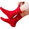 MiiOW 6 Pairs Men's Lucky Red Mid-Calf Socks for the Year of Birth, Wedding Celebration Couple Gift Box Set