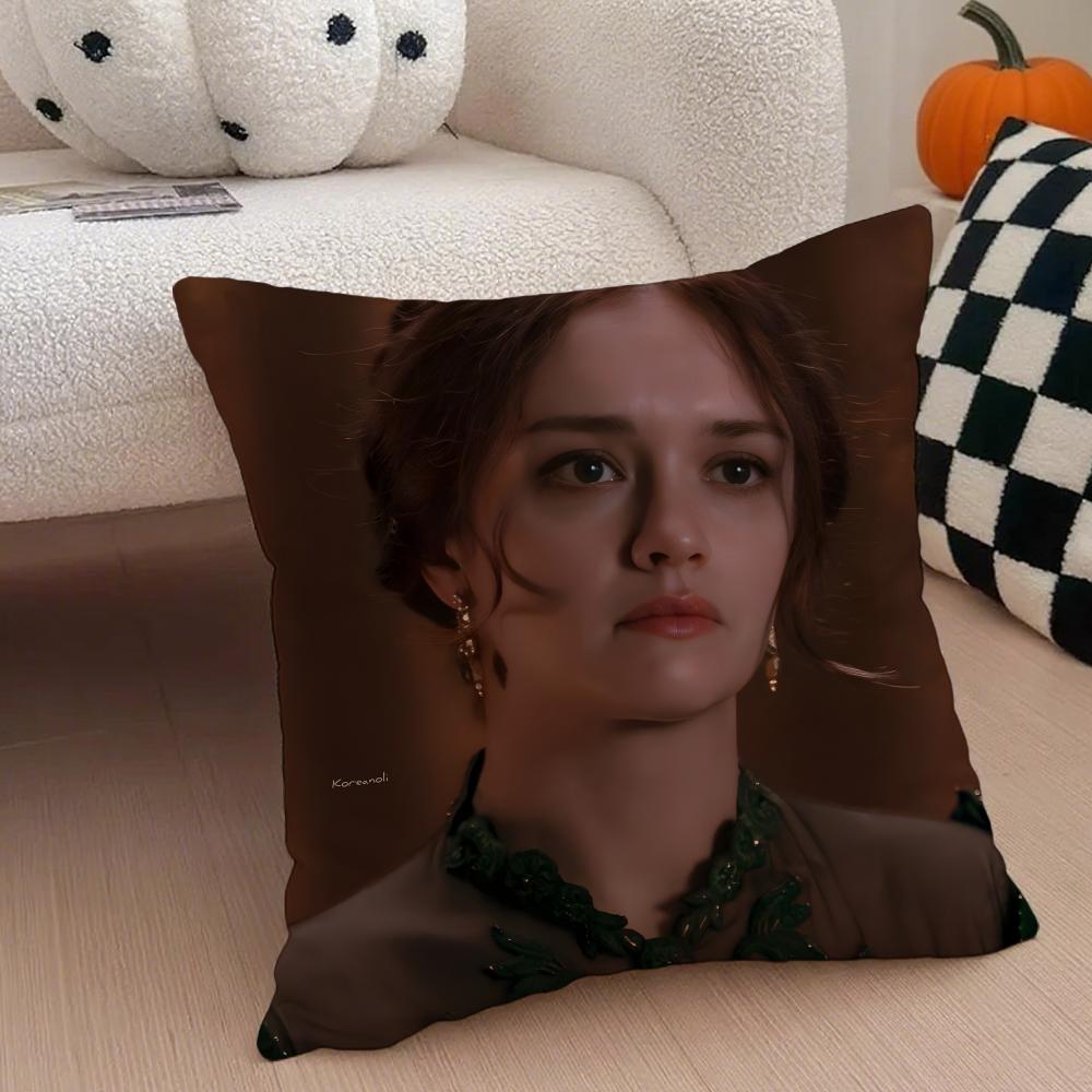 A-Alicent Hightower Cushion Cover Throw Pillow Cover Hidden Button Durable Polyester Chair Cushion