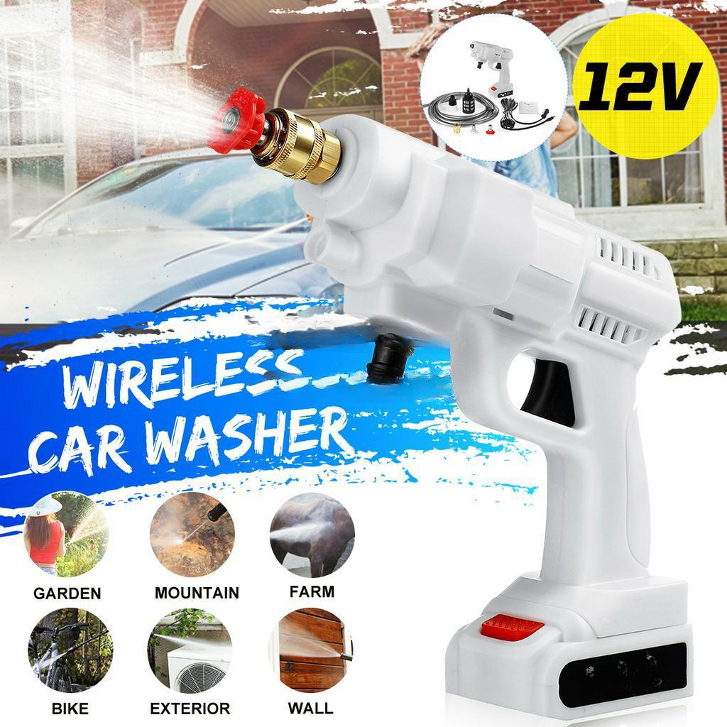 200W Handheld Auto Spray Powerful Washer Machine Garden Water Jet Car Lighter Charger Cordless High Pressure Car Washer Guns