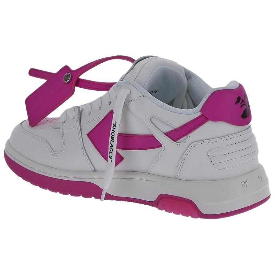 (WMNS) Off-White Out Of Office Calf Leather 'White Purple' Women's OWIA259F22LEA0010132