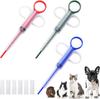 Pet Medicine Feeder Cat Tablet Syringe Feeder Soft Tip Dual Purpose Feeder Cat Pill Shooter Pet Pills Applicator Random Color