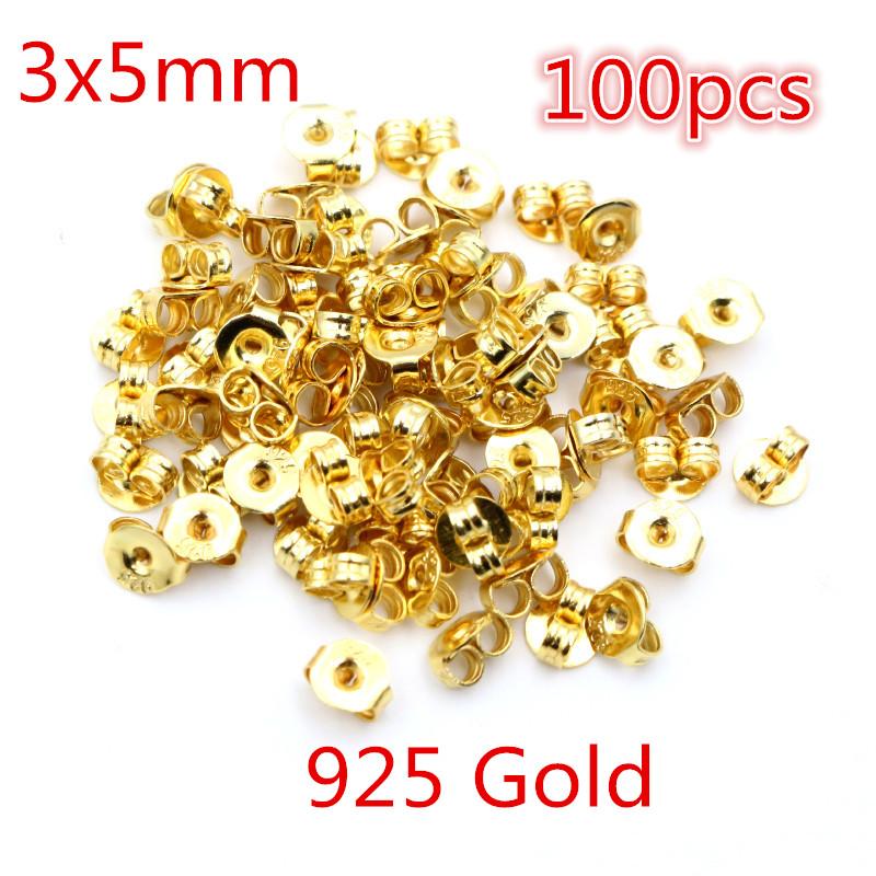 Multi-colors Metal and Plastic Earring Back Plug Cap Nail Accessories Anti-allergic Anti-inflammatory DIY Jewelry Accessories