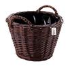 Dark Wicker Farm Basket For Harvesting Fruit, Vegetables, Potatoes, Flower Pot, Balloon, Without Insert