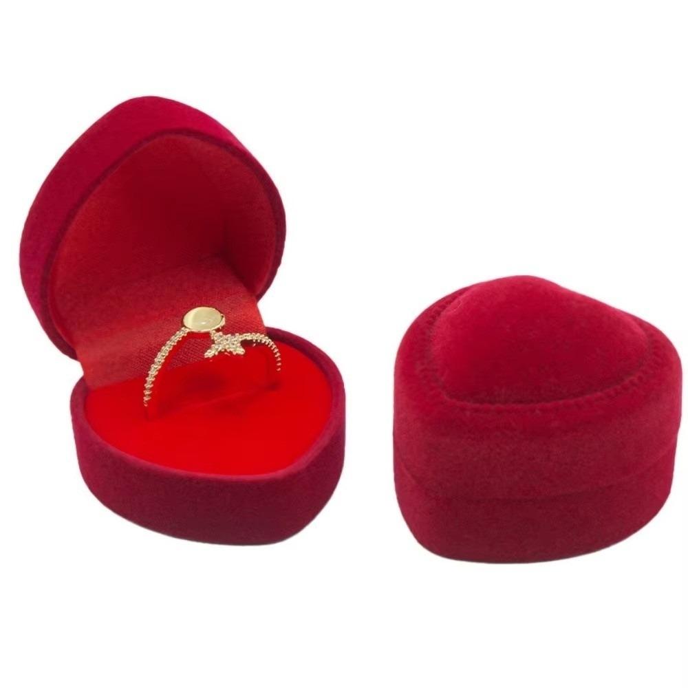Velvet Jewelry Display Case Luxurious Jewelry Box Earring Packaging Box  For Wedding Anniversary B
