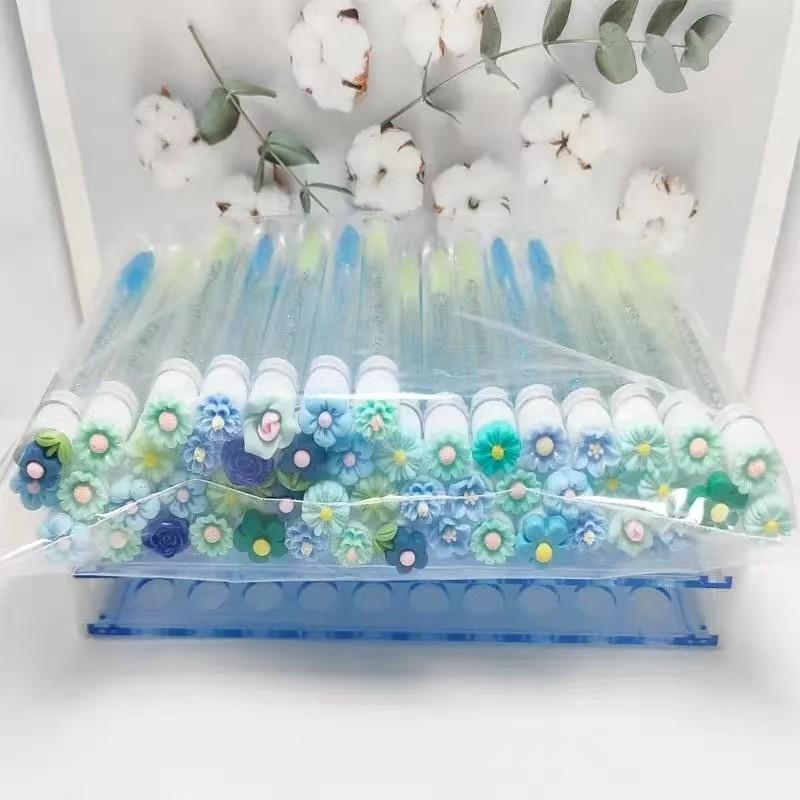 50PCS Reusable Eyelash Brush Tubes Eyebrow Brush Eyelash Wands Replaceable Dust-proof Cleaner Storage Tubes Makeup Tool
