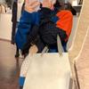 Women's Color Block Retro Knit Sweater - Korean Chic Winter Outerwear