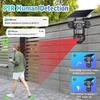 15MP 8K 360 Grad Wifi Solar IP-Kamera Drei Linsen Außen IP66 Wasserdicht Nachtsicht Zwei-Wege-Audio Personenerkennung Sicherheitskamera CCTV-Überwachung