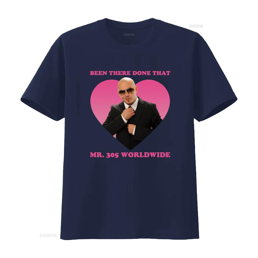 Been There Done That Mr 305 Worldwide Pitbull T Shirt vintage Washed homme Stylish Breathable Top For Everyday Wear Versatile