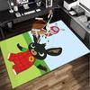 Bunny And Friends Adventure Office Rug Chair Mat, Game Carpet, Suitable for Front Door, Bedroom, Living Room, Desk, Holiday Gift