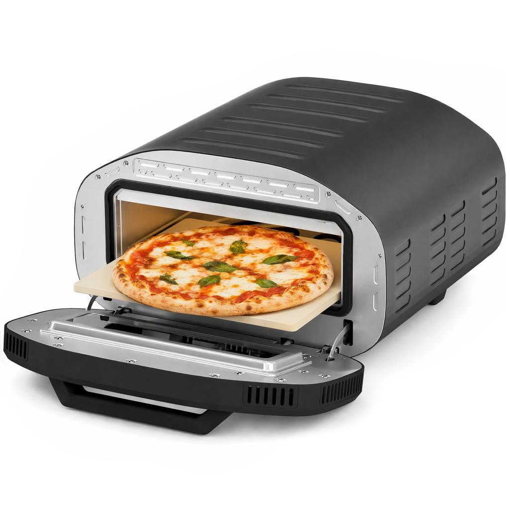 Electric Pizza Oven, 12 Inch Pizza Maker with 8 Preset Modes and Ceramic Stone, 2200W