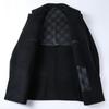 Double-sided Cashmere Coat for Men, Medium-length Woolen Woolen Autumn and Winter Thickened Middle-aged Dad Woolen Lapel Coat