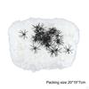 Glow-in-the-Dark Spider Web Decoration with Realistic Spiders for Outdoor Halloween Decor