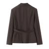 TAOP&ZA women's new fashionable, versatile, high-end lace-up blazer, elegant suit