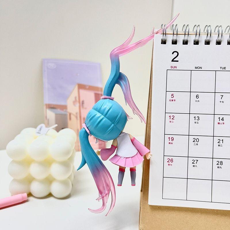 12cm Cartoon Hatsune Miku Figurine Desktop Office Collection Decoration Fashionable And Personalized Ornament Toys Surprise Gift