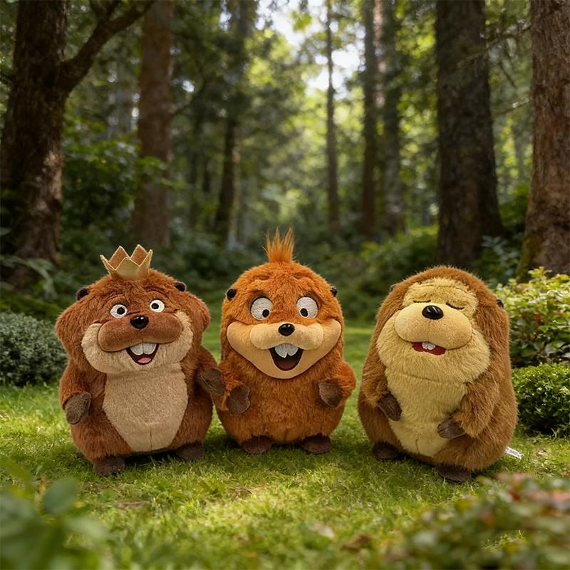 20CM New Cute Cartoon Movie Anime Hoppers Plush Toys Soft Stuffed Animal Meibo King George Dazed Kids Birthday Collectible Gifts