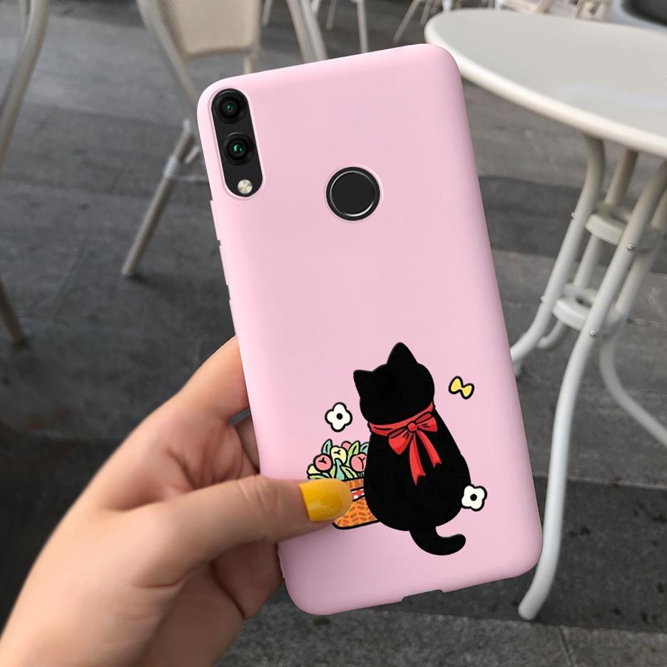 Cute Candy Painted Cover For Huawei Honor 8C Case Honor 8X Soft Silicone Back Cover For Honor 8C 8X Cases Honor8C Honor8X Bumper