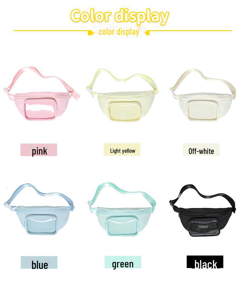 2025 Spring/Summer Transparent Lightweight Nylon Unisex Chest Bag & Waist Bag
