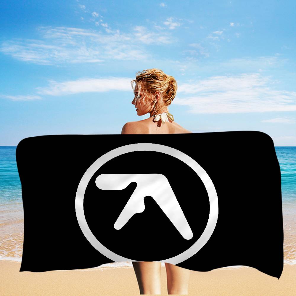 A-Aphex Twin Microfiber Printed Beach Towel Mountain Climbing Yoga Beach Swimming Running Absorbent Soft Towel