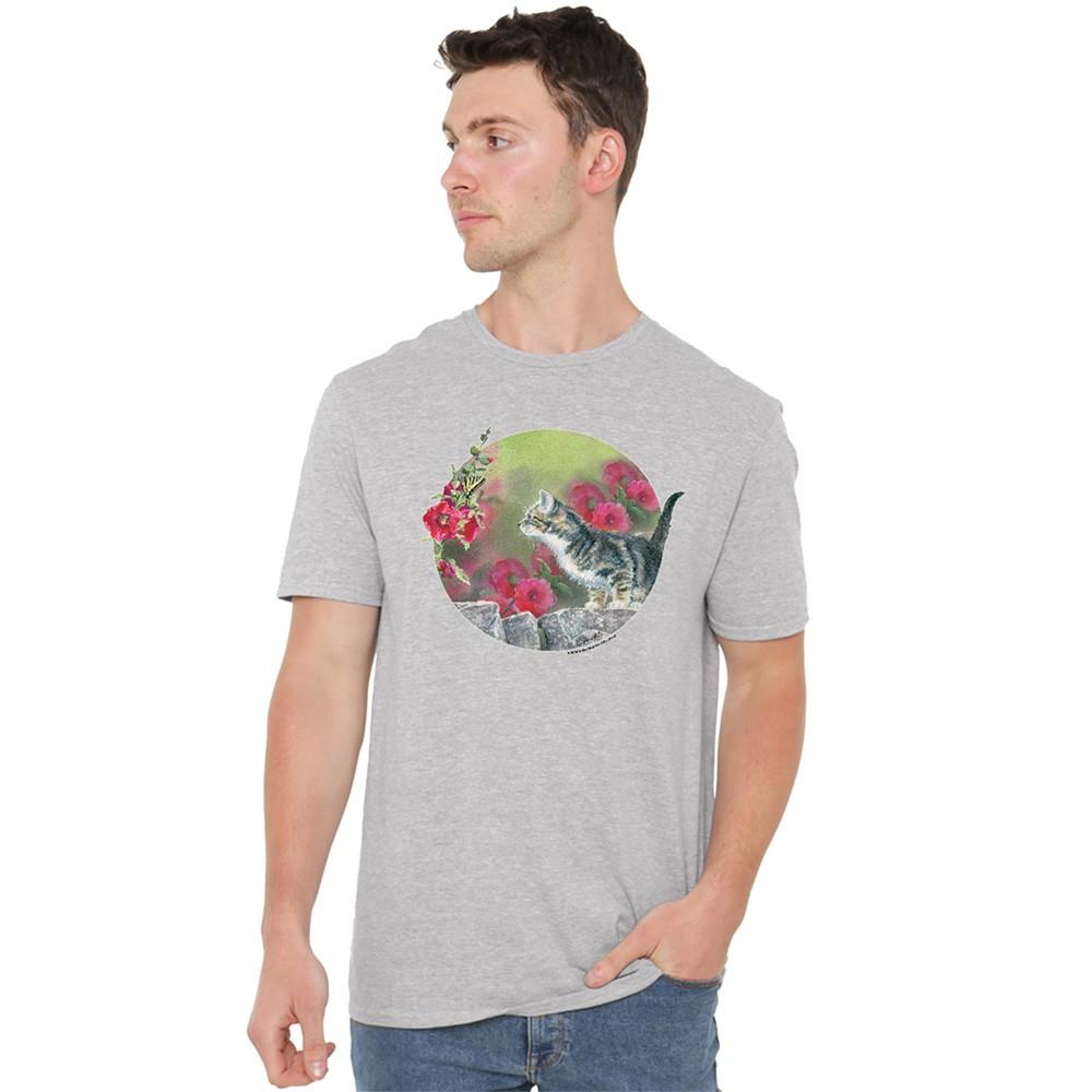 Wild Wings Kitten Flowers T-Shirt S-5XL Athletic Heather S
