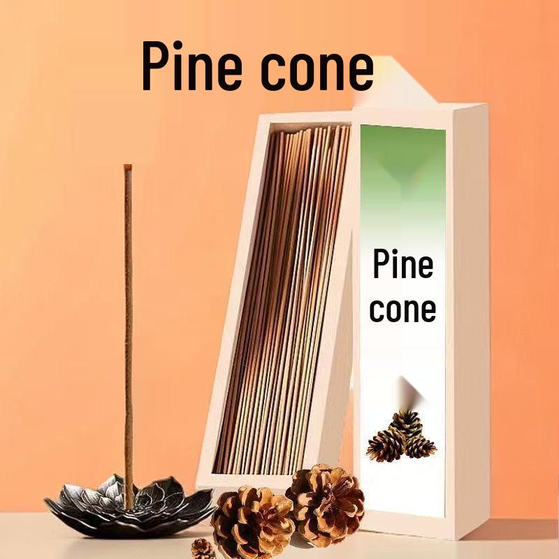Aromatherapy Pine Cone Incense Sticks - Long-lasting Natural Scent for Indoor Use