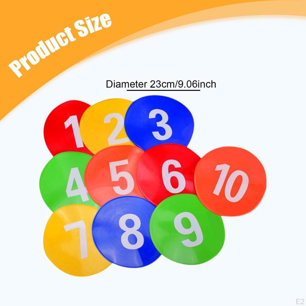 Flache Kegelmarkierungen Feldplatzsitze für Fußballaktivitäten