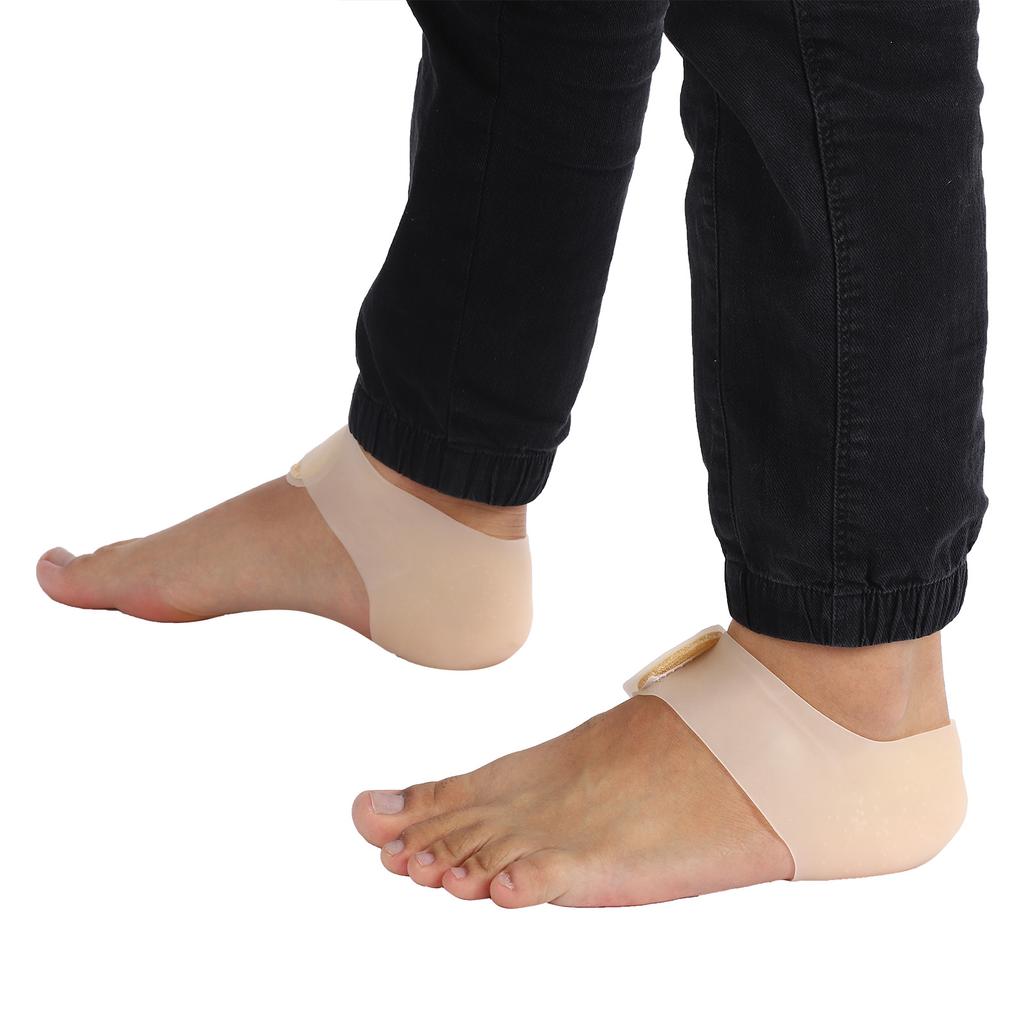 Silicone Heel Protector Stress Pain Relief Heel Wrap Pad for Plantar Fasciitis Foot Care