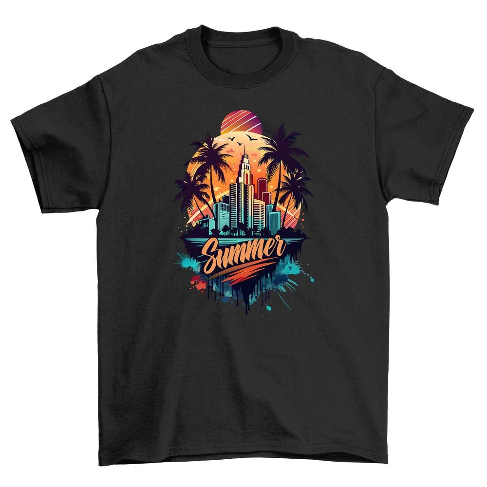 Summer_87 City Skyline Feel - Funny T-shirt, 100% Cotton, Unisex Printed Design.