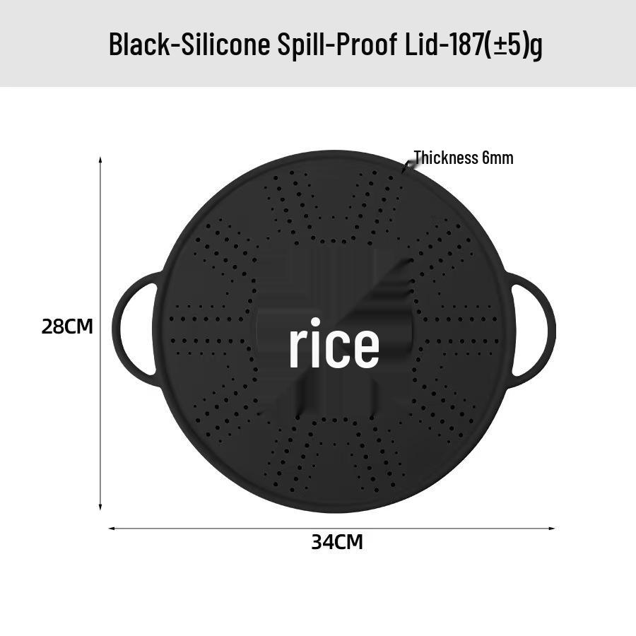 Silicone Anti-Overflow Lid for Cooking Porridge - Anti-Splash, Anti-Boil, Kitchen Pot Lid