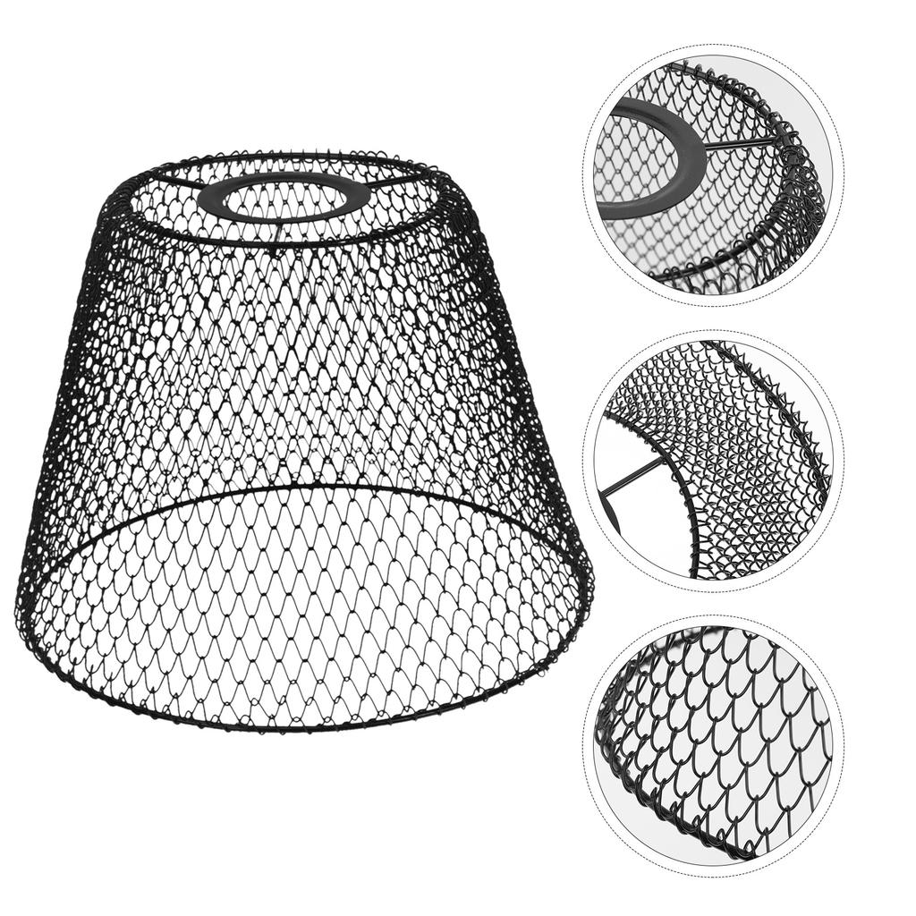 1Pcs Hanging Lamp Cover Metal Lampshade Decorative Ceiling Light Cover Simple Style Metal Hollow-Out Lamp Shade for Bedroom