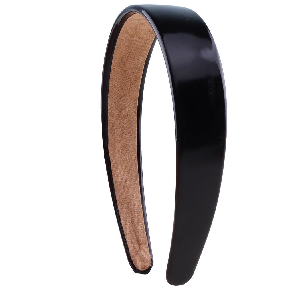 Women's PU Leather Headband 3cm Wide Non-Slip Fashion Hair Accessories for Kids and Girls Children Party Headwear Hairbands