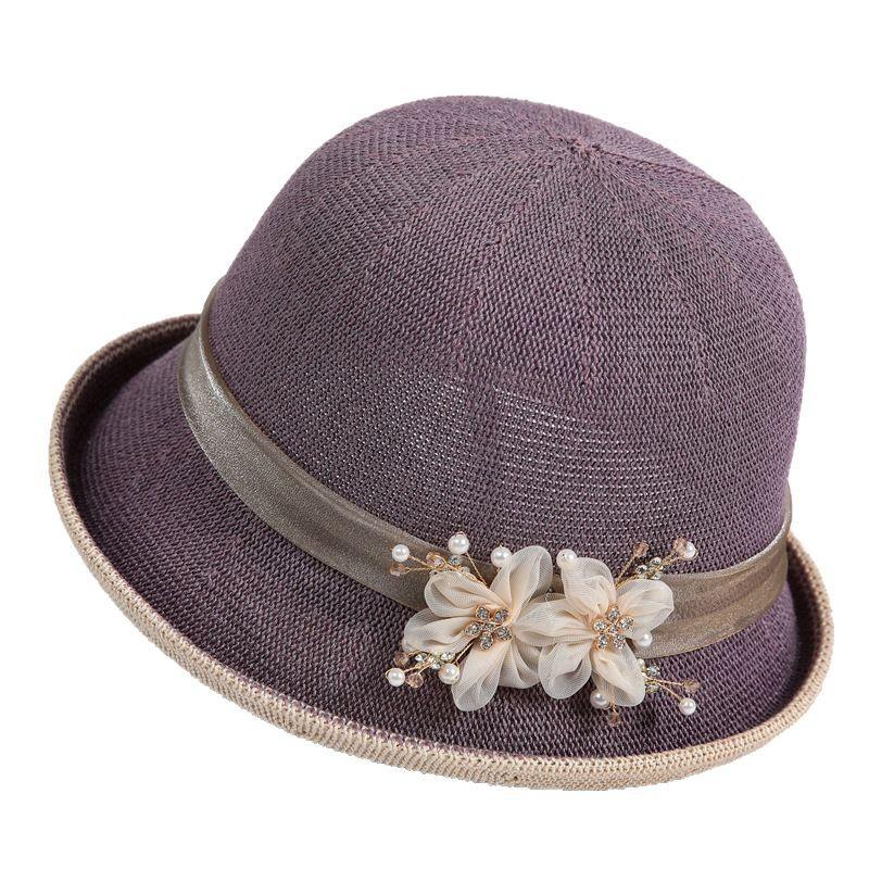 Top Hat Female Elegant Basin Hat Mom Fisherman Hat Spring Summer Sunscreen Shade Sun Hat Hat
