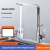 All-Copper Pull-Out Kitchen Faucet with Hot/Cold Switch - Splash-Proof Vegetable Basin Sink
