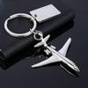 Creative Aircraft Metal Model Keychain, 3D Model Aircraft Mini Keychain, Creative Pendant