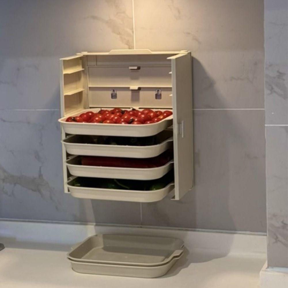 Creative Dish Preparation Rack Foldable Kitchen Organizer Shelf  Household