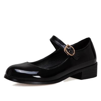 Spring Loafer Shoes For Women Casual Patent Dance Mary Janes Shoes Ladies Elegant Straps Flats Autumn Comfortable Large Size 45
