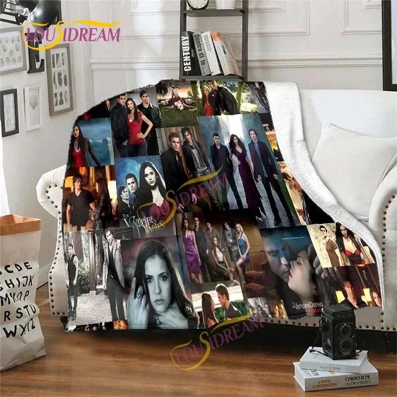 The Vampire Diaries 3D printing flannel plush blanket bedspread lazy blanket Sherpa blanket travel sofa quilt cover