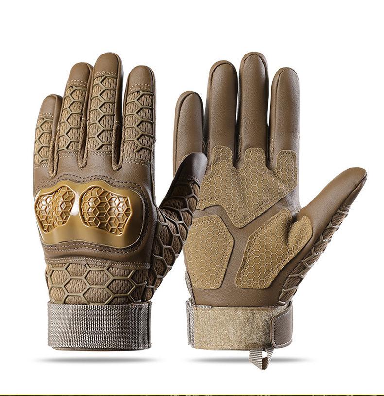Tactical gloves locomotive off-road motorcycle riding hard shell anti-drop non-slip riding outdoor riding half-finger gloves