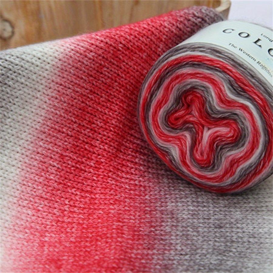 3pcs Ombre Yarn Bundle Chunky Cotton for Knitting & Crochet Thick Gradient Blanket Yarn Kit Total 300g DIY Assortment