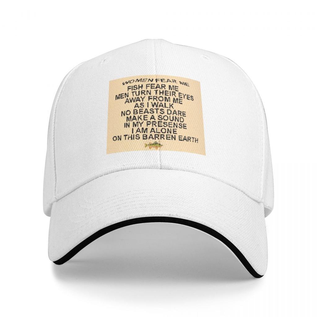 women fear me Baseball Cap fishing hat sailor cap for men Luxury Man Hat Visor Womens Beach Outlet 2025 Mens