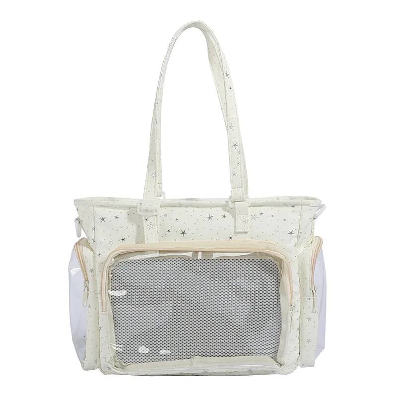 New Y2K Cute Star Bling Ita Bag Women's Fashion Shoulder Bag Lolita Girl Transparent Tote Bag DIY Display Crossbody Bag Handbags