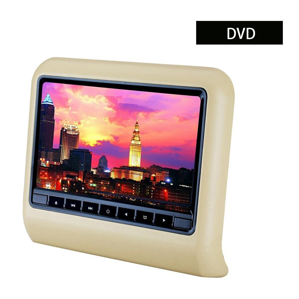 9 Inch Car Seat Back Headrest Mp3/mp4 Multimedias Player LCD Display Remote Control Gaming FM Transmitter DVD Player Monitor