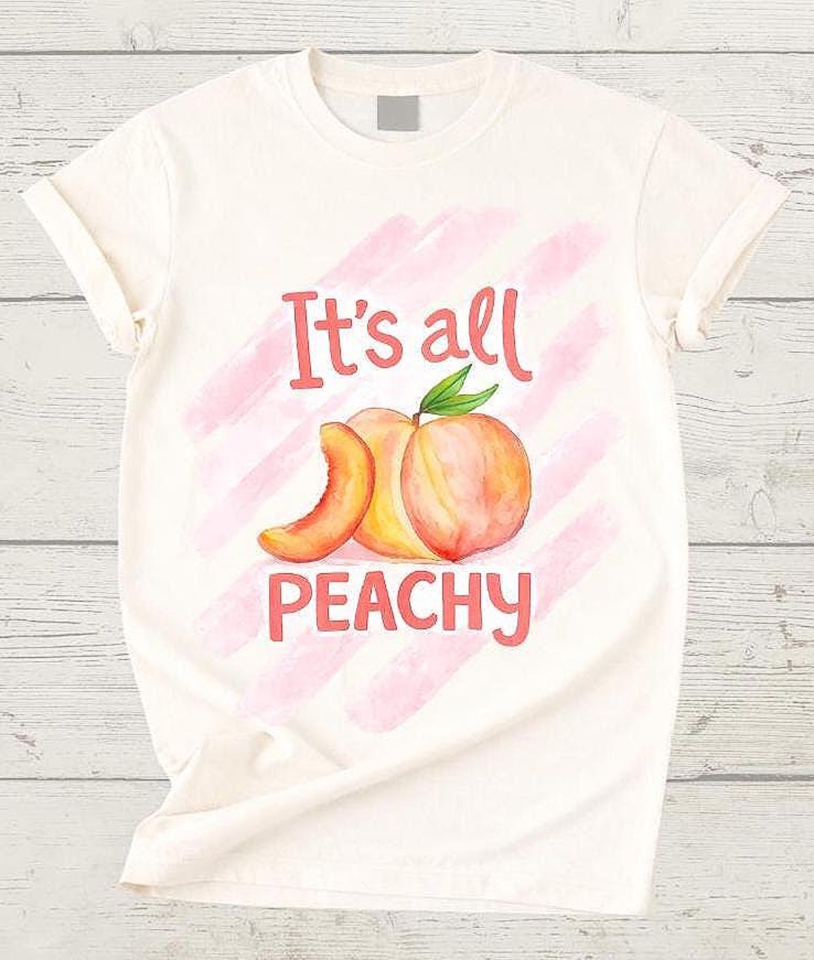 It’s All Peachy Shirt, Comfort Colors Peachy Shirt, Summer Fruit Shirt, Food Shirt, Summer T-Shirt, Peachy T-Shirts Women, Peach Shirts L