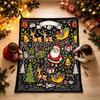 Customizable Souvenir for Birthdays Christmas DIY Coloring Blanket Adults And Kids, Color Your Own Blanket, 59" x 51" Soft Cozy Polyester Couch Cover