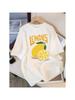 Fresh Lemon Fruit Prints Wounisex Tee Shirt Casual Oversized T-Shirts Breathable Cotton Short Sleeve Comfortable O-Neck Tops